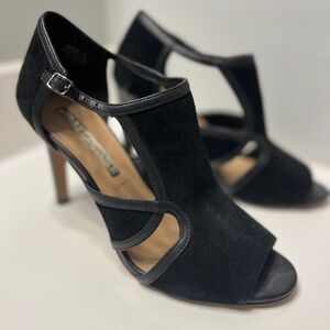 Audrey Brooke black cutout heels